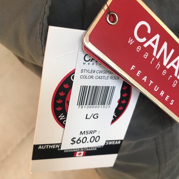 NEW Canada Weather Gear Gray Nylon Rayon Hiking Shorts Men's Size L NWT $60 - Picture 6 of 8